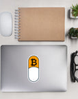 BTC Pill Sticker Kiss Cut