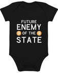 Future Enemy of the State Baby Bodysuit Black