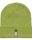 Bitcoin Beanie Hat Leaf Green
