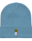Bitcoin Beanie Hat Light Avio Blue