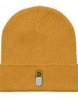 Bitcoin Beanie Hat Mustard Yellow