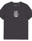 "If USA Fails, There's Always USB" T-Shirt Anthracite