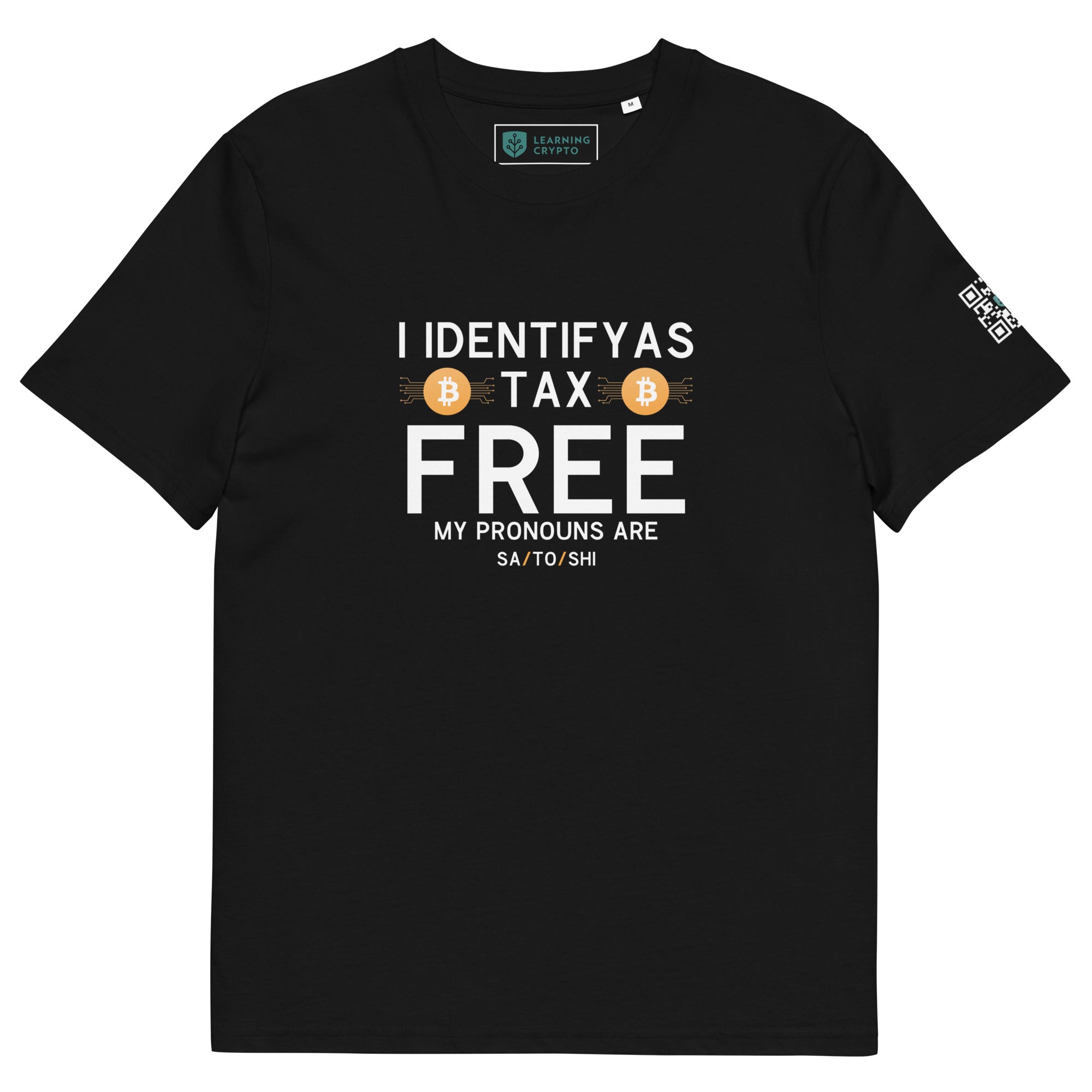 Tax Free Pronouns T-Shirt - 100% Organic Cotton – Learning Crypto