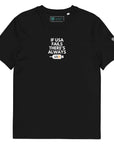 "If USA Fails, There's Always USB" T-Shirt Black