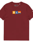 BLM Crypto T-Shirt Featuring Bitcoin, Litecoin & Monero Burgundy