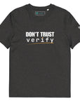 "Don't Trust, Verify" T-Shirt Dark Heather Grey