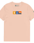 BLM Crypto T-Shirt Featuring Bitcoin, Litecoin & Monero Fraiche Peche