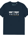 "Don't Trust, Verify" T-Shirt French Navy