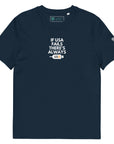 "If USA Fails, There's Always USB" T-Shirt French Navy