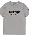 "Don't Trust, Verify" T-Shirt Heather Grey