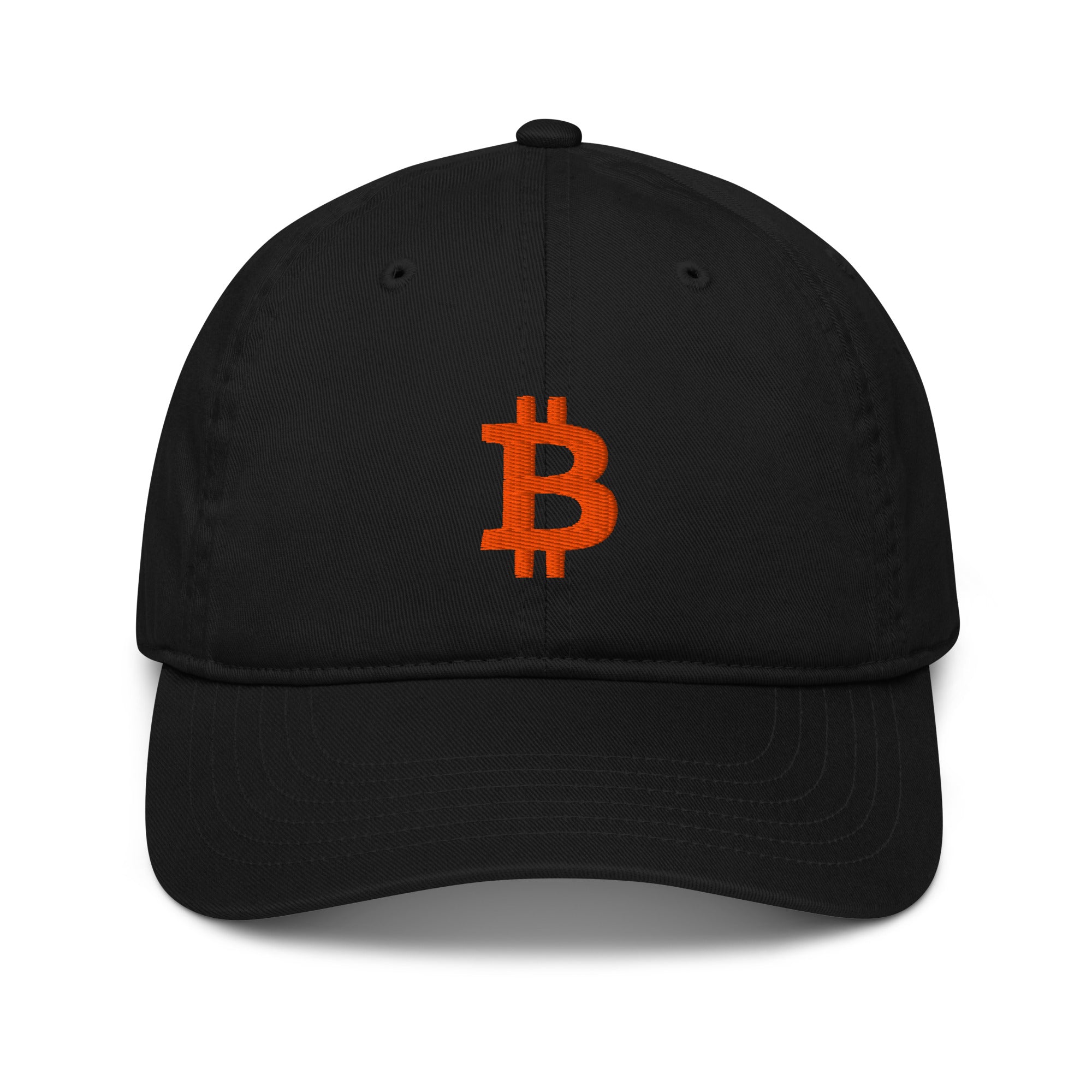 Buy Premium Bitcoin Hat with Embroidered ₿ Logo – Learning Crypto