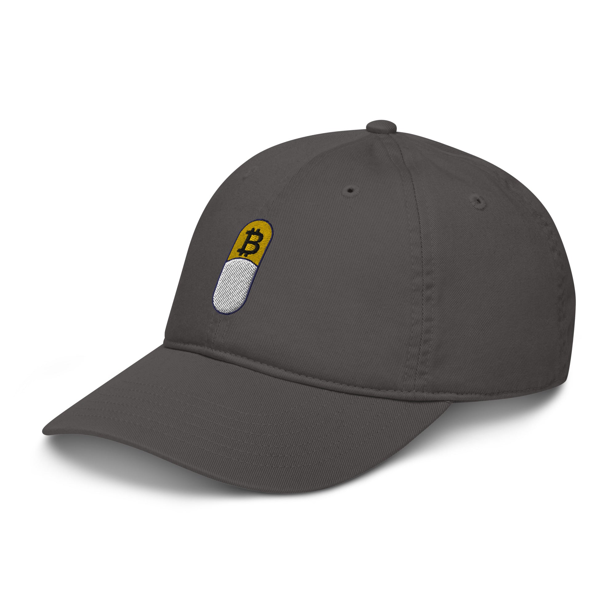 Bitcoin Pill Hat Charcoal