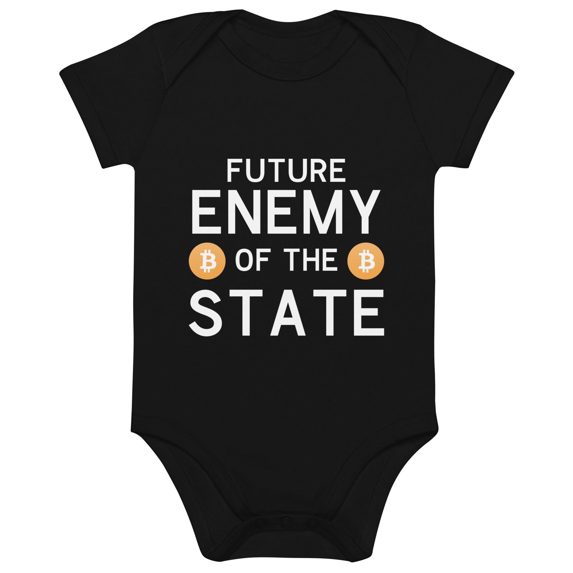 Future Enemy of the State Baby Bodysuit Black