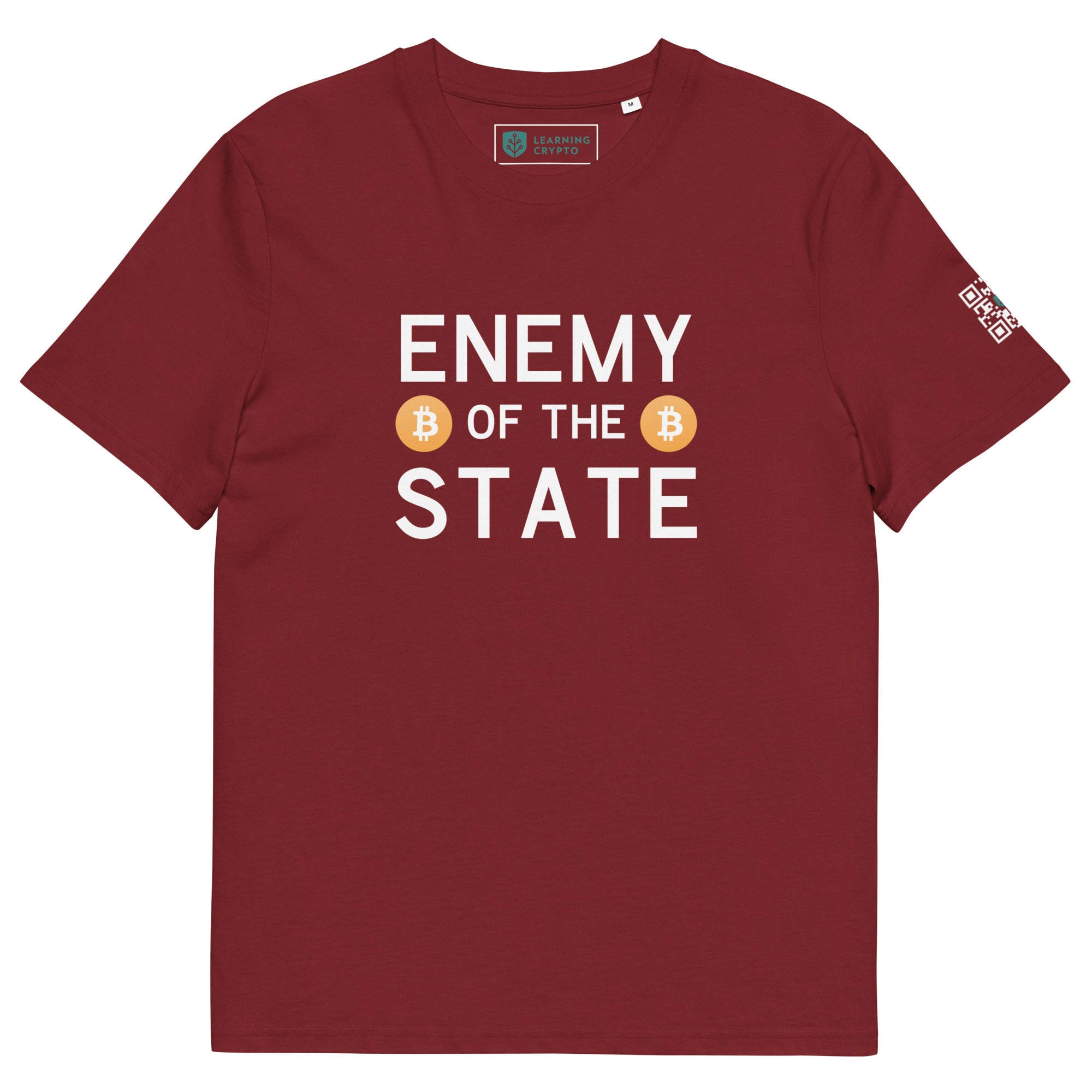 "Enemy of the State" T-Shirt Burgundy