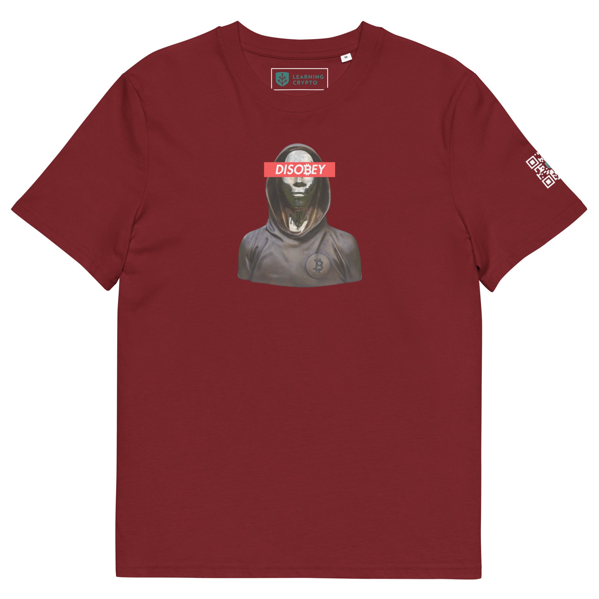 "DISOBEY" Satoshi T-Shirt burgundy