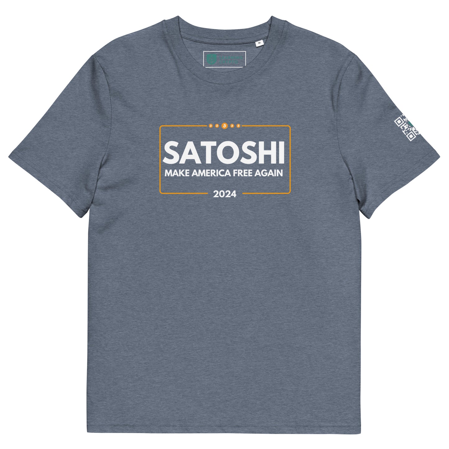 Satoshi 2024 - 100% Organic Bitcoin T-Shirt