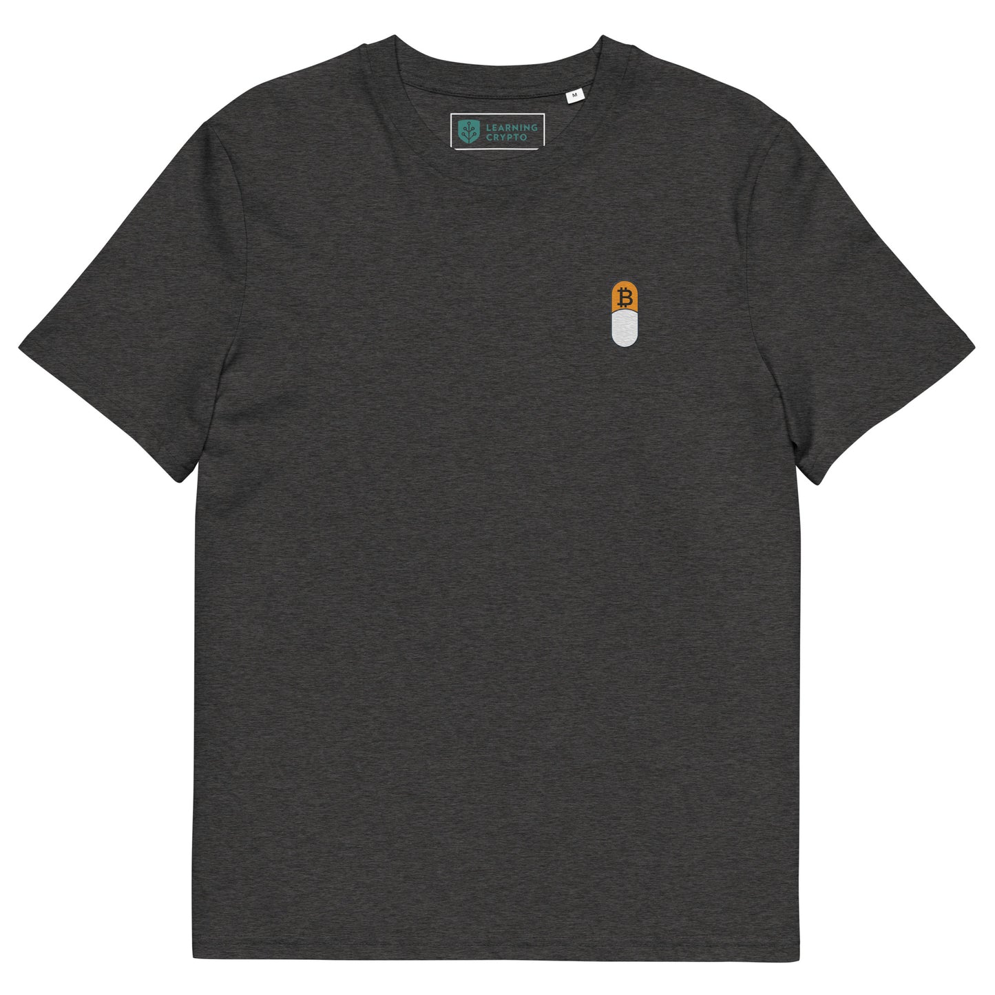 Bitcoin Orange Pilled Embroidered T-Shirt - 100% Organic Cotton