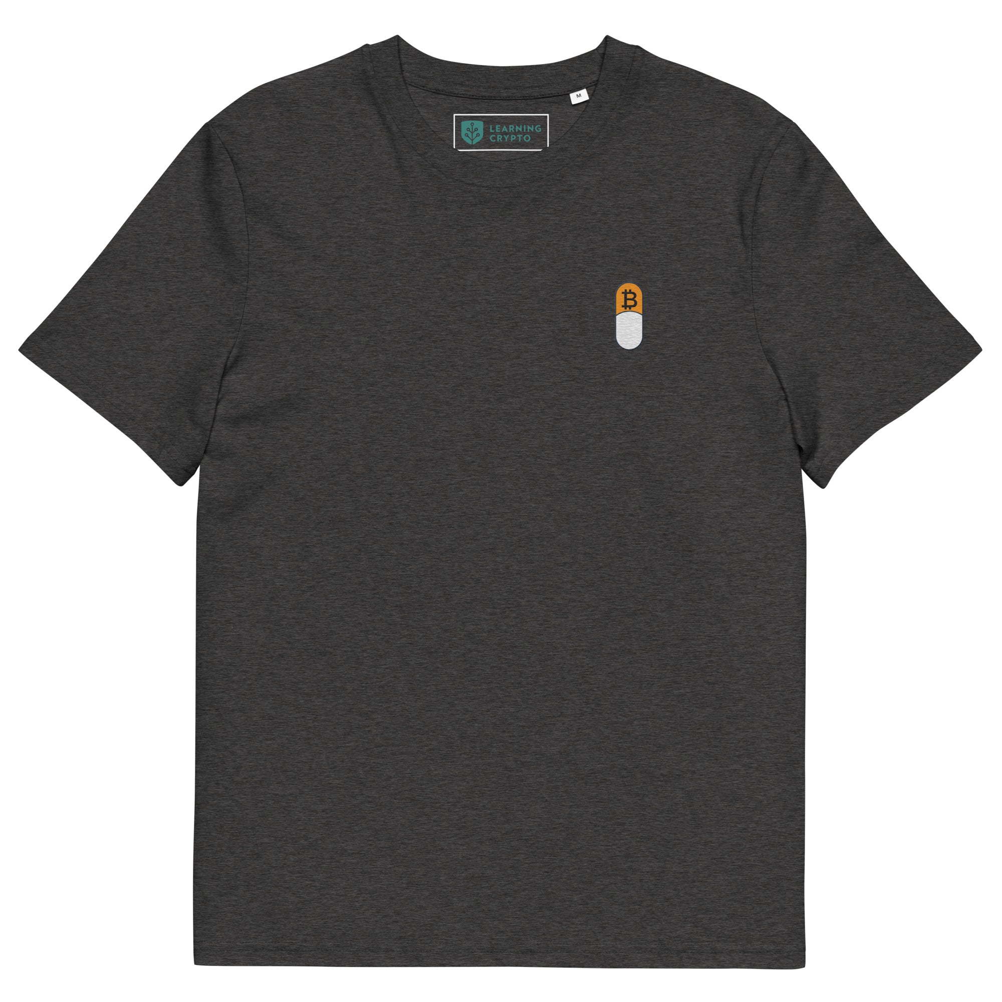 Orange Pilled Bitcoin T-Shirt Dark Heather Grey