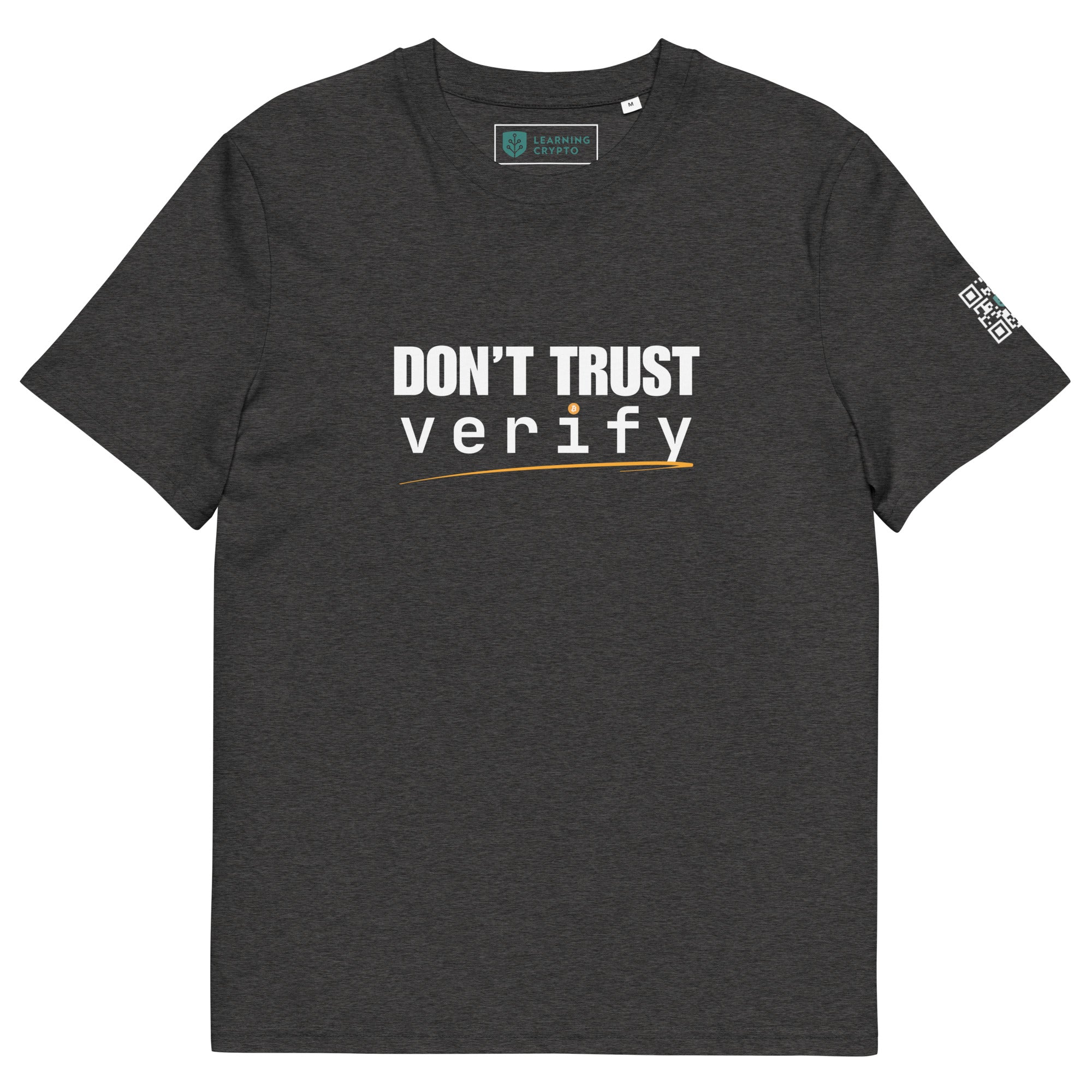 "Don't Trust, Verify" T-Shirt Dark Heather Grey