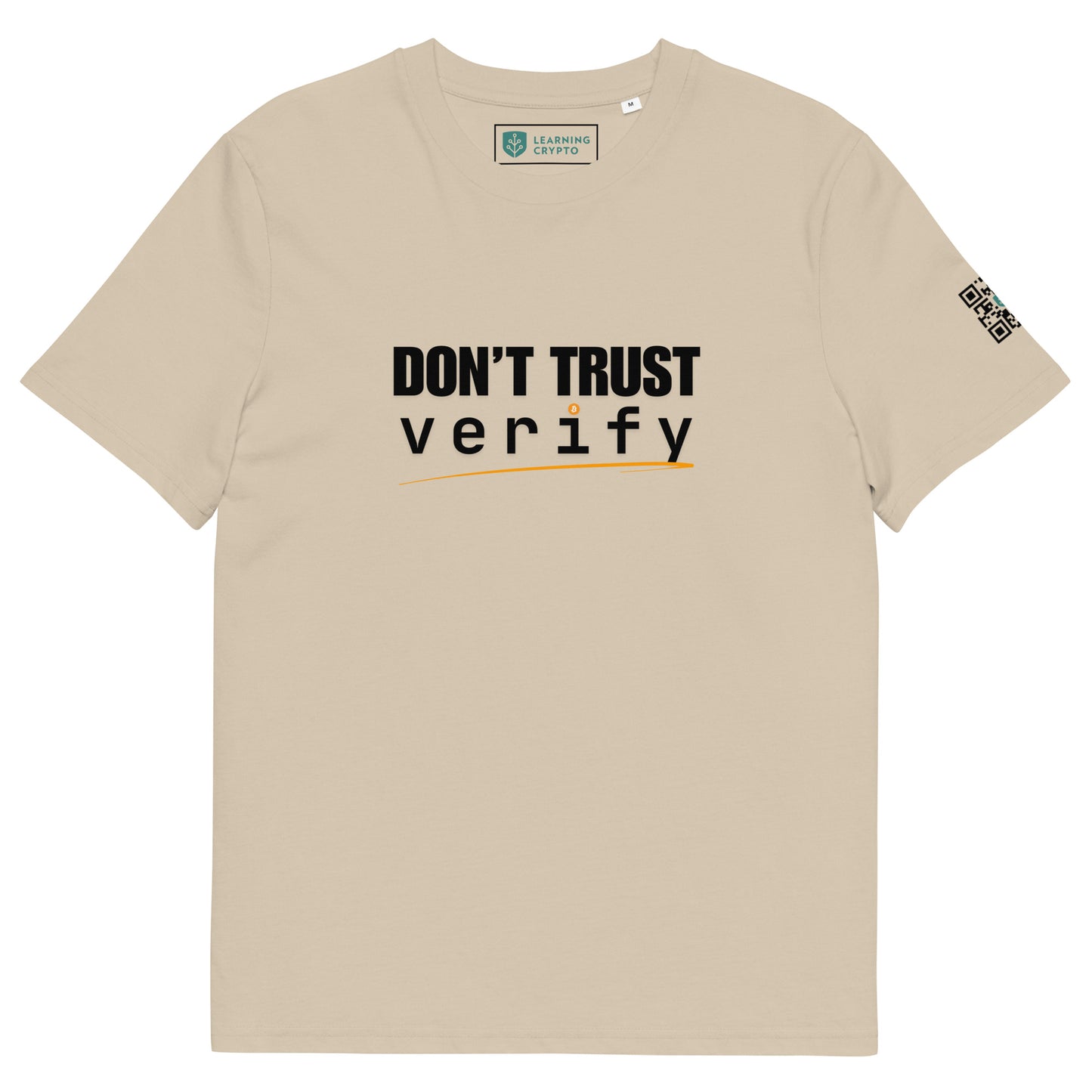 Don't Trust Verify Bitcoin T-Shirt - 100% Organic Cotton