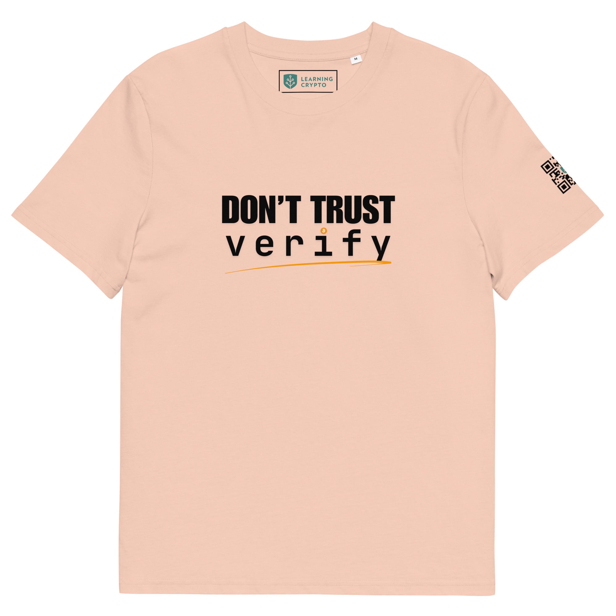 "Don't Trust, Verify" T-Shirt Fraiche Peche