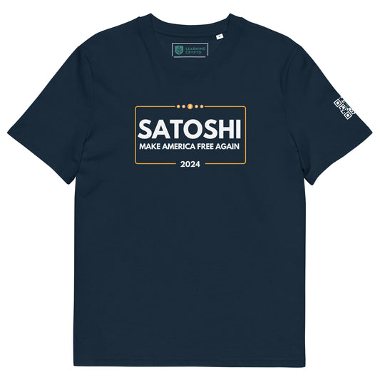 Satoshi 2024 - 100% Organic Bitcoin T-Shirt