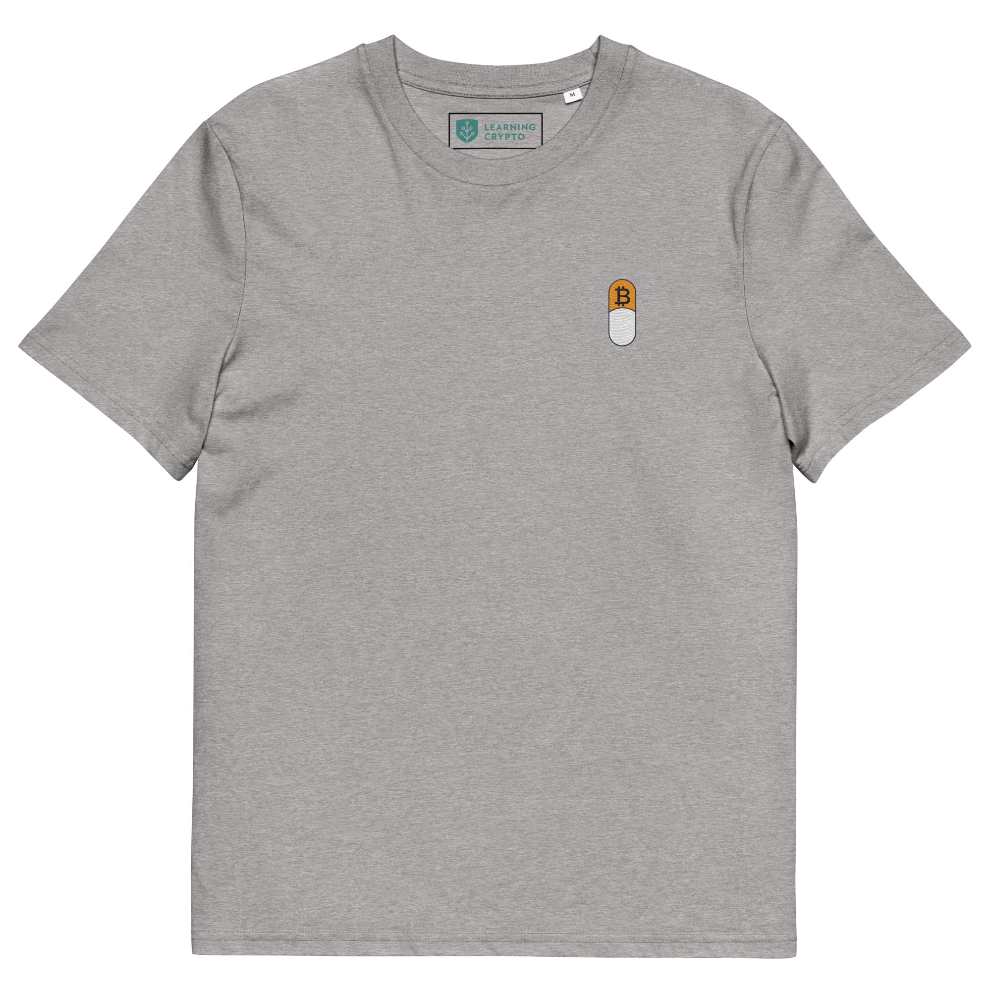 Orange Pilled Bitcoin T-Shirt Heather Grey