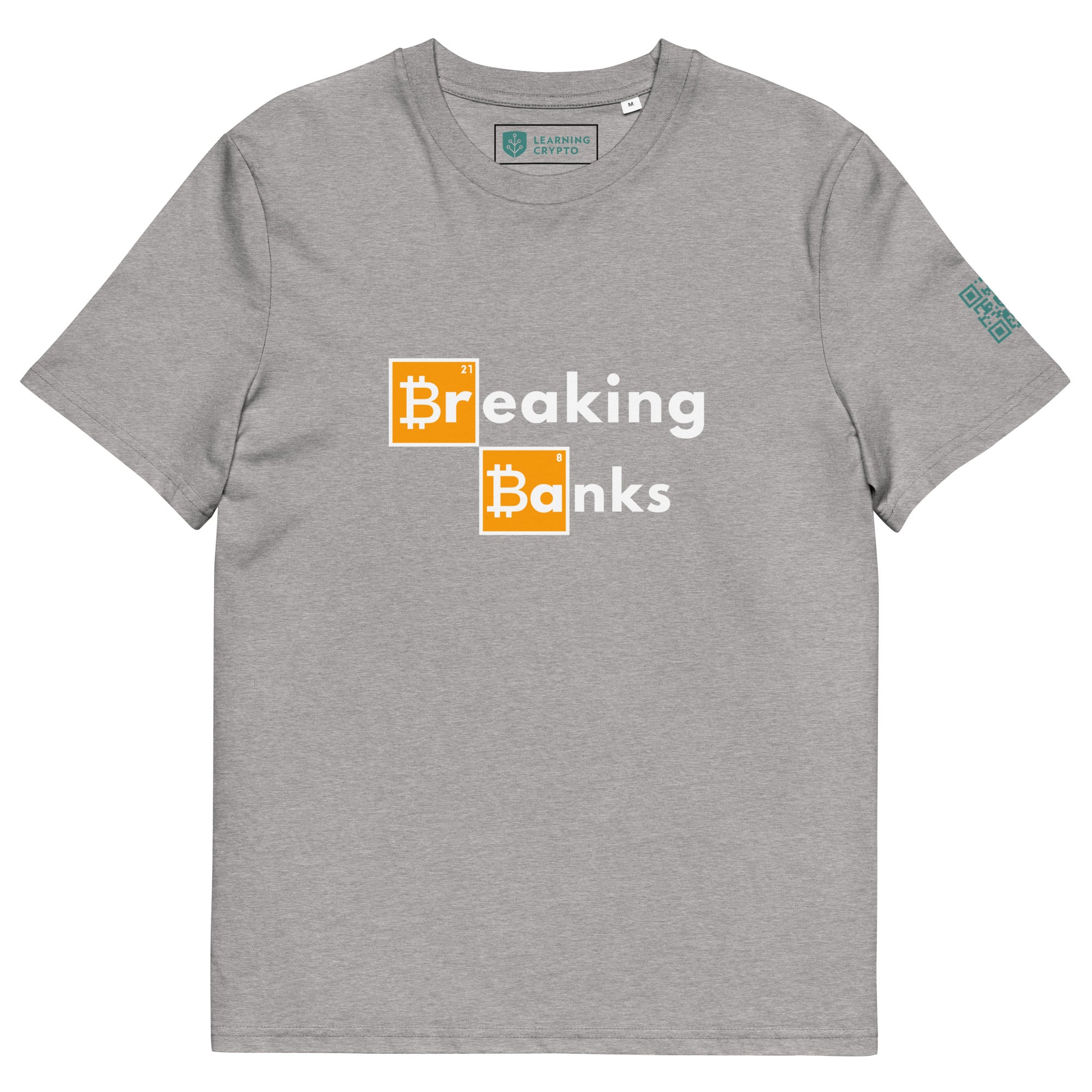 Breaking Banks Bitcoin T-Shirt Grey