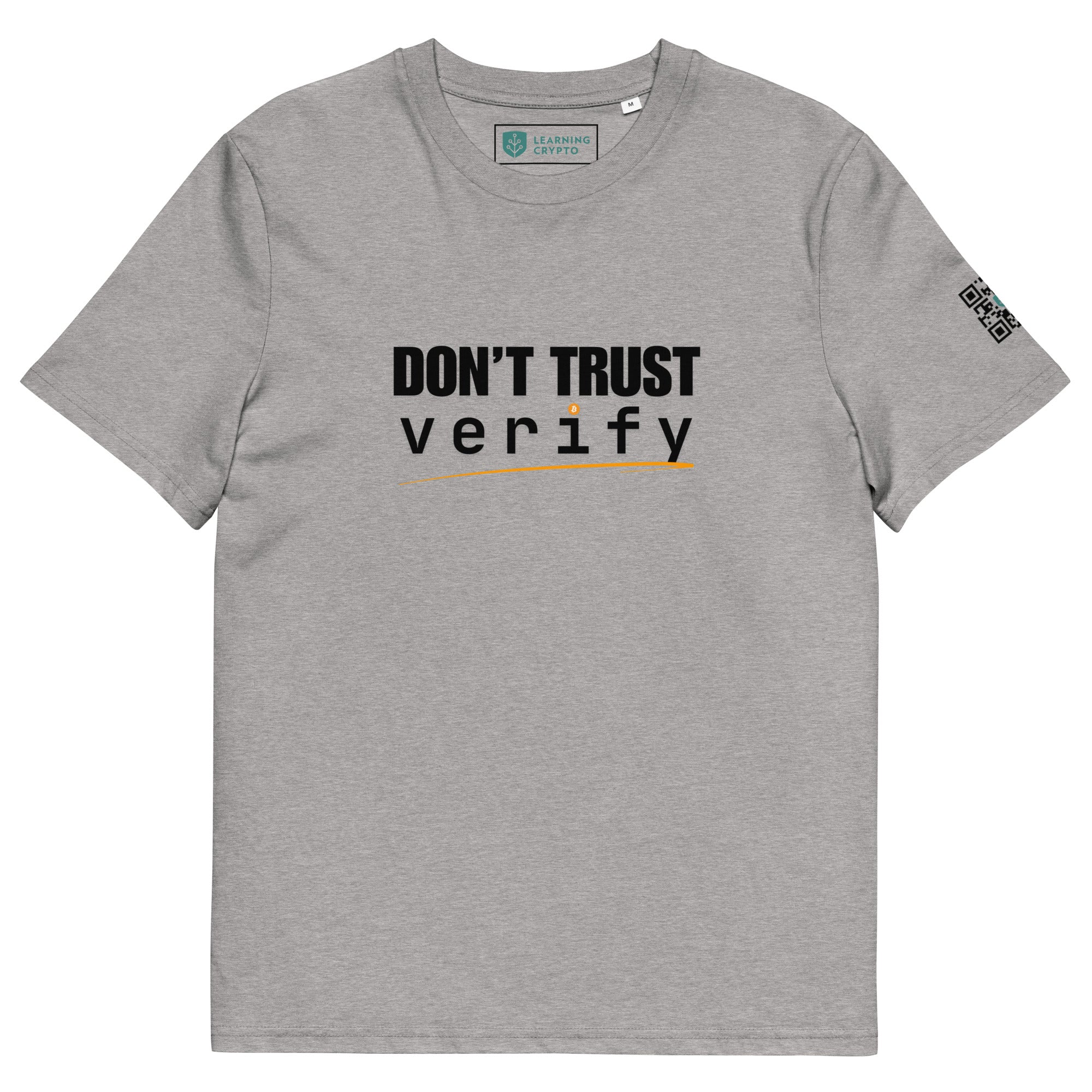 "Don't Trust, Verify" T-Shirt Heather Grey