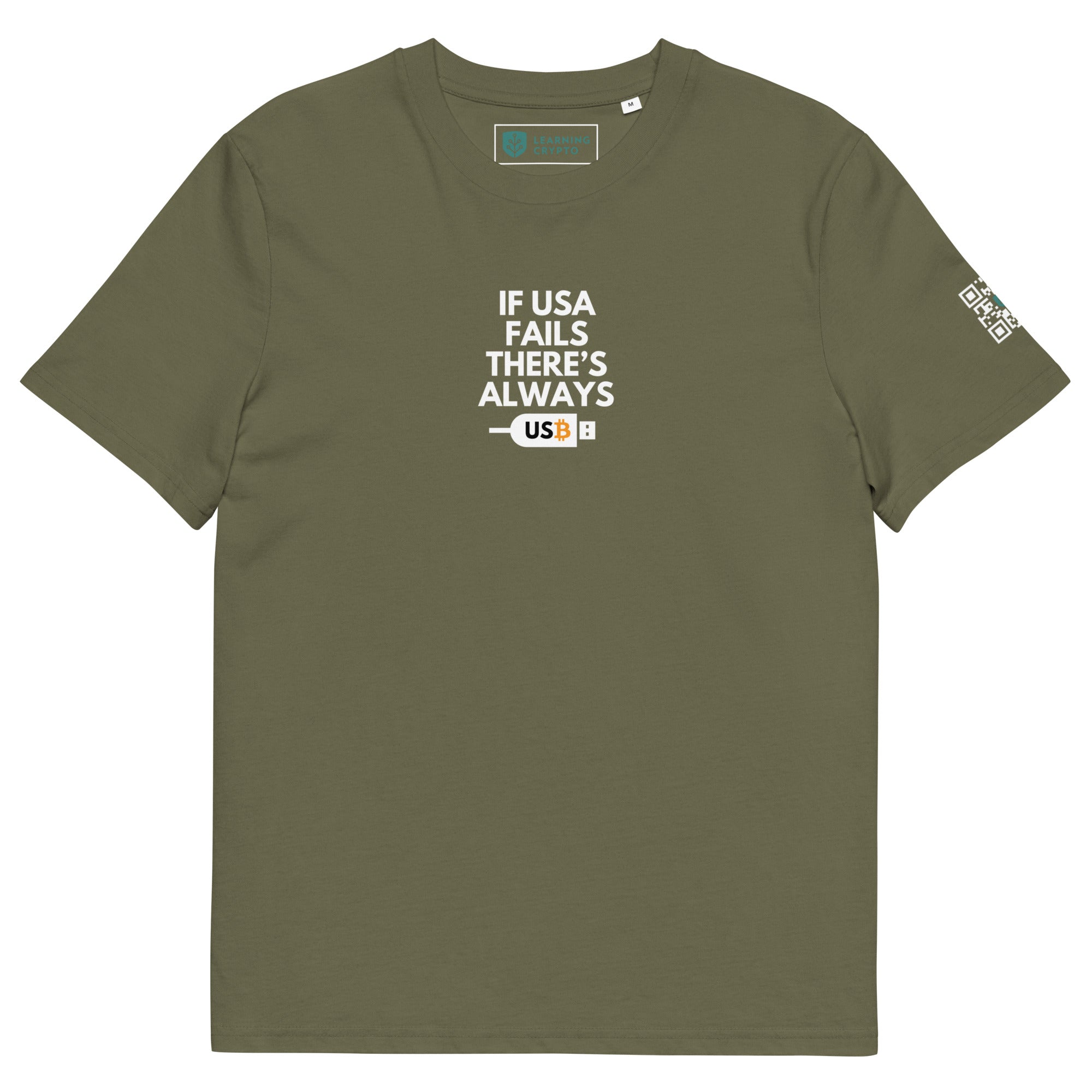 "If USA Fails, There's Always USB" T-Shirt Khaki