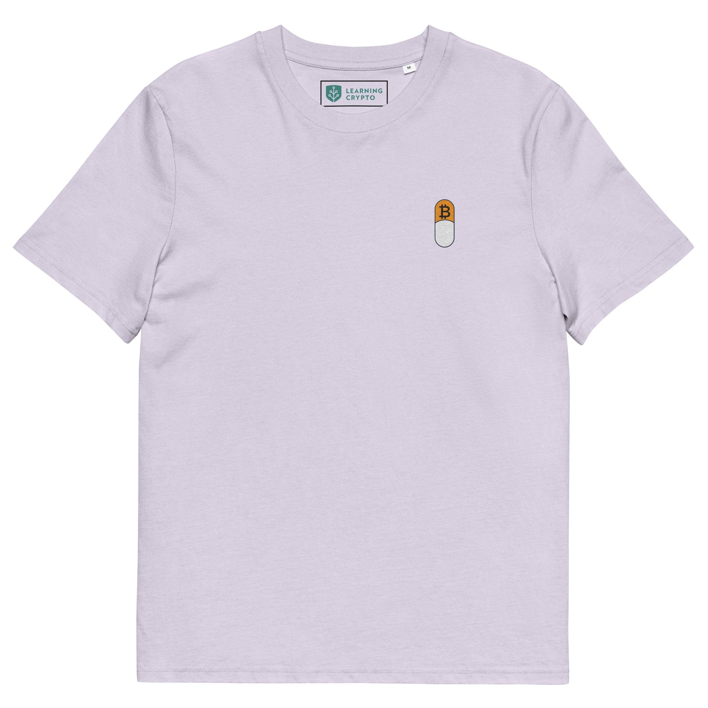 Bitcoin Orange Pilled Embroidered T-Shirt - 100% Organic Cotton