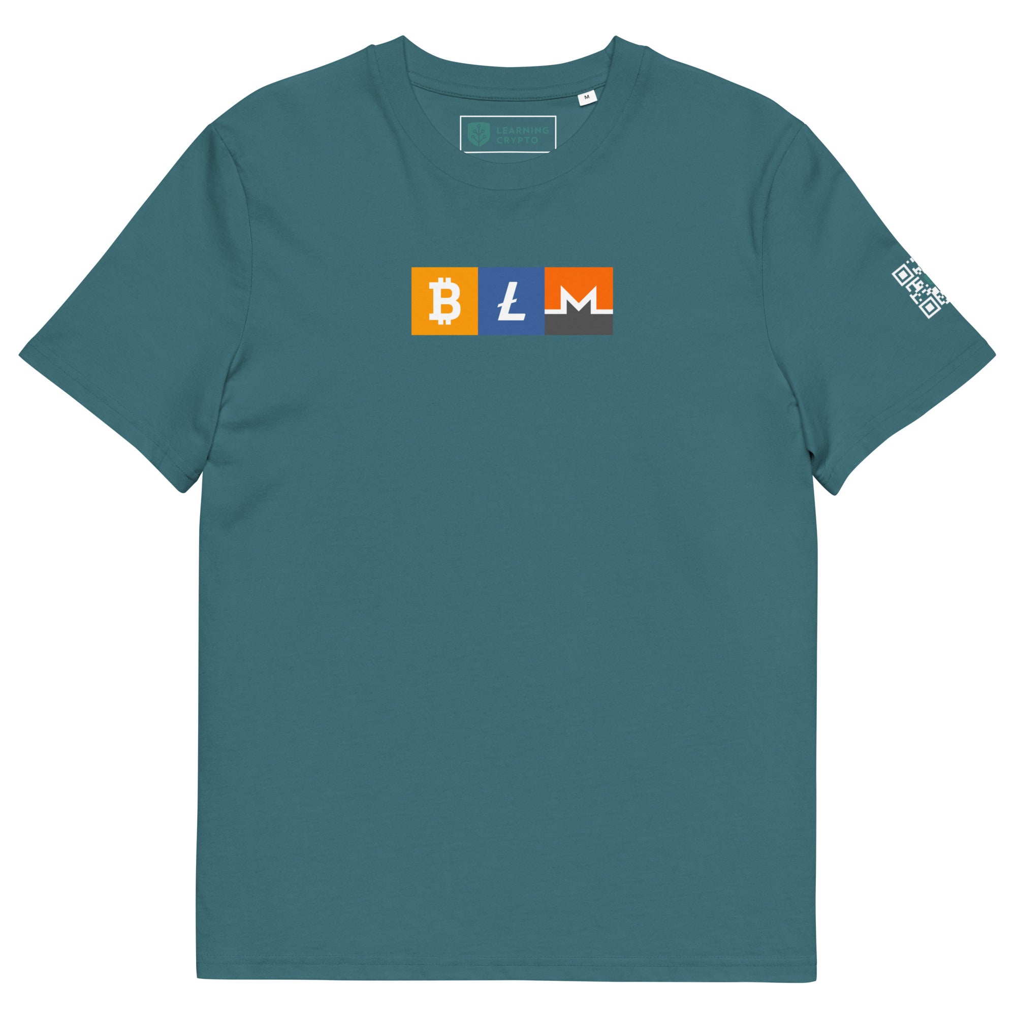 BLM Crypto T-Shirt Featuring Bitcoin, Litecoin &amp; Monero Stargazer